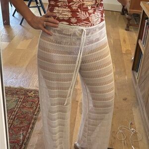 Sheer swimsuit cover pants